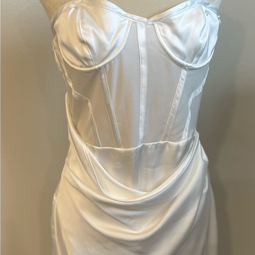 Zara White Midi Dress